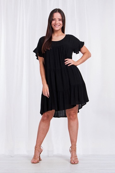 TIERED SHORT DRESS
