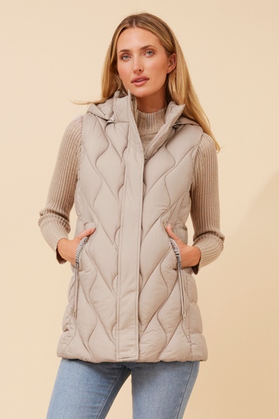 TILBA SOLID PUFFER VEST