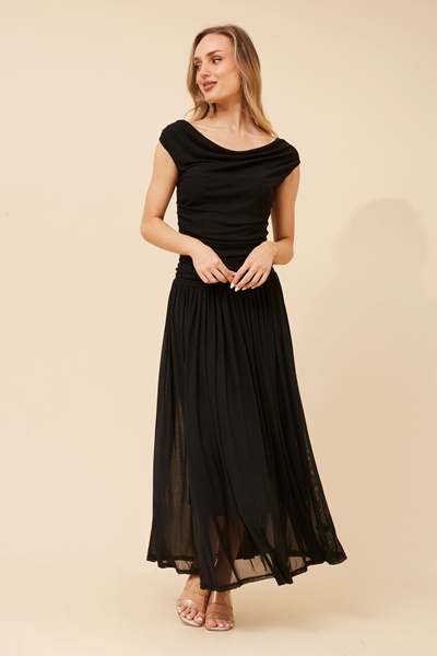 TIRZA SOLID MAXI DRESS