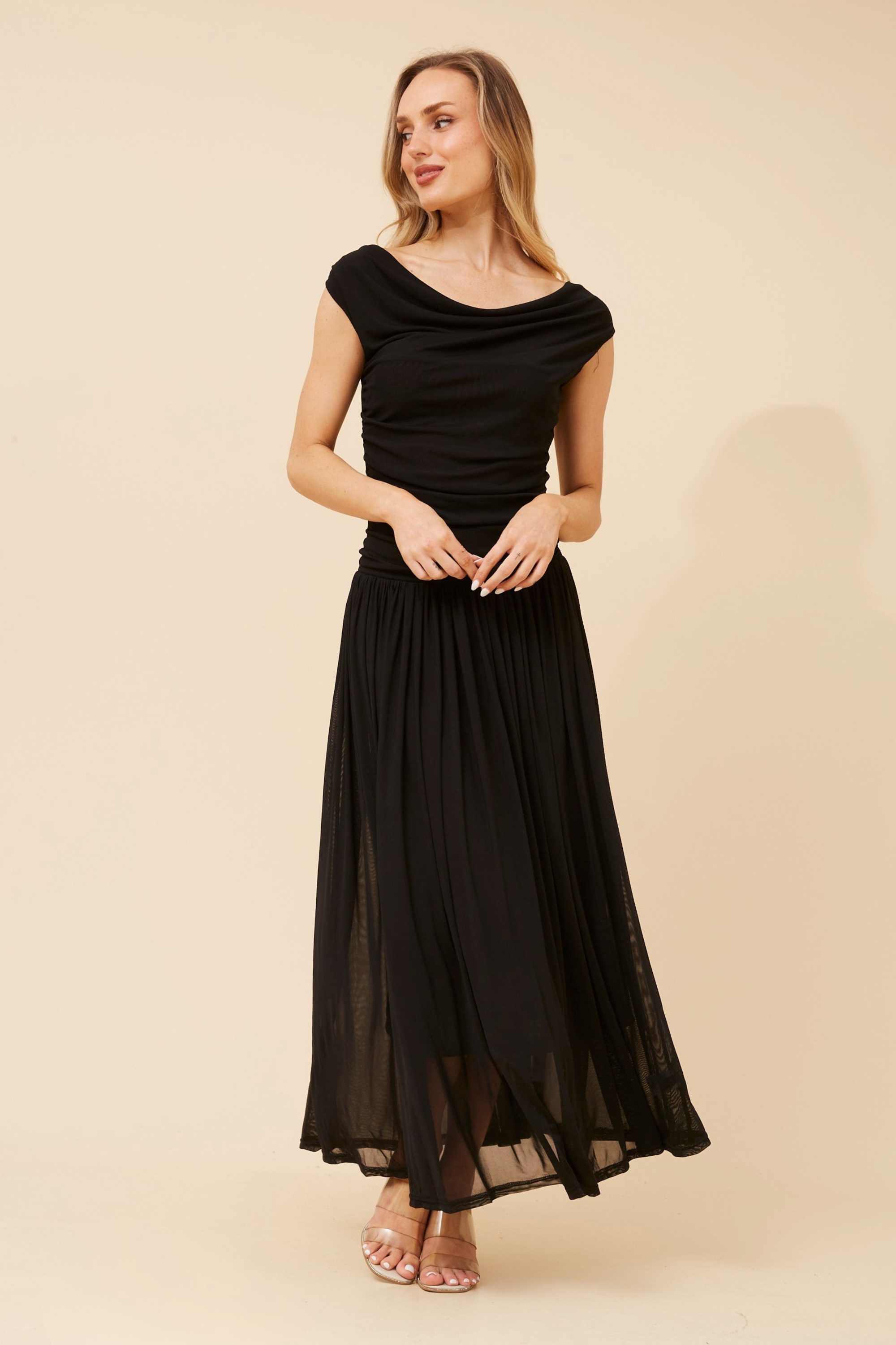 TIRZA SOLID MAXI DRESS
