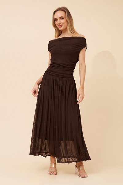 TIRZA SOLID MAXI DRESS
