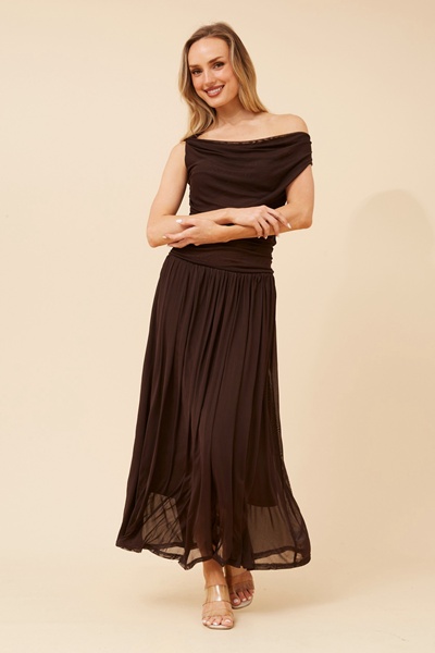 TIRZA SOLID MAXI DRESS