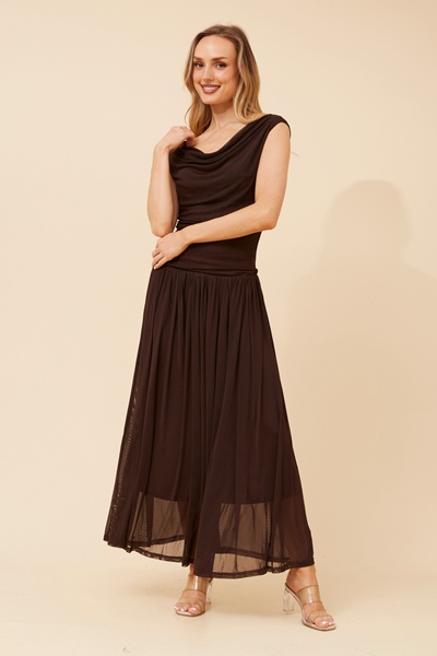 TIRZA SOLID MAXI DRESS