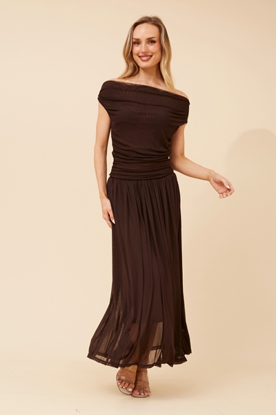 TIRZA SOLID MAXI DRESS