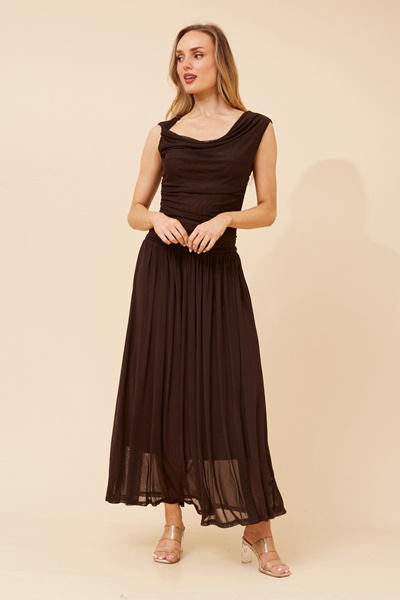 TIRZA SOLID MAXI DRESS