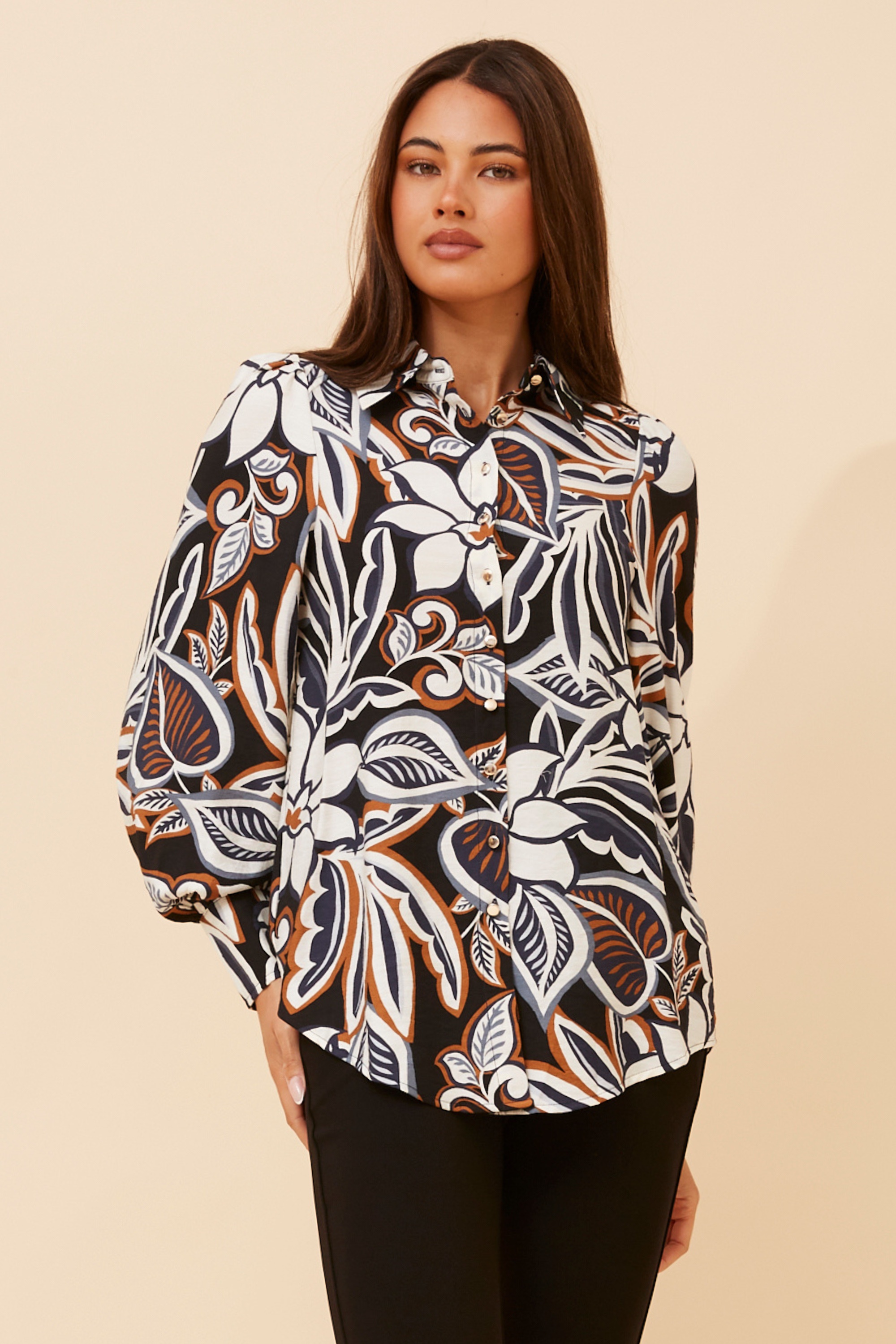 TONETTE FLORAL PRINT SHIRT