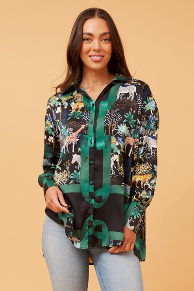 TONIKA JUNGLE PRINT SHIRT