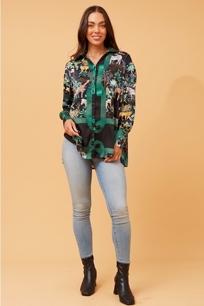 TONIKA JUNGLE PRINT SHIRT