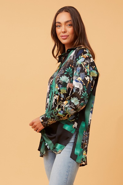 TONIKA JUNGLE PRINT SHIRT