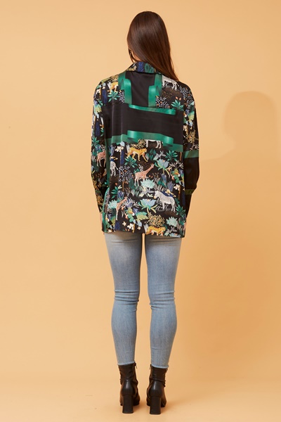 TONIKA JUNGLE PRINT SHIRT