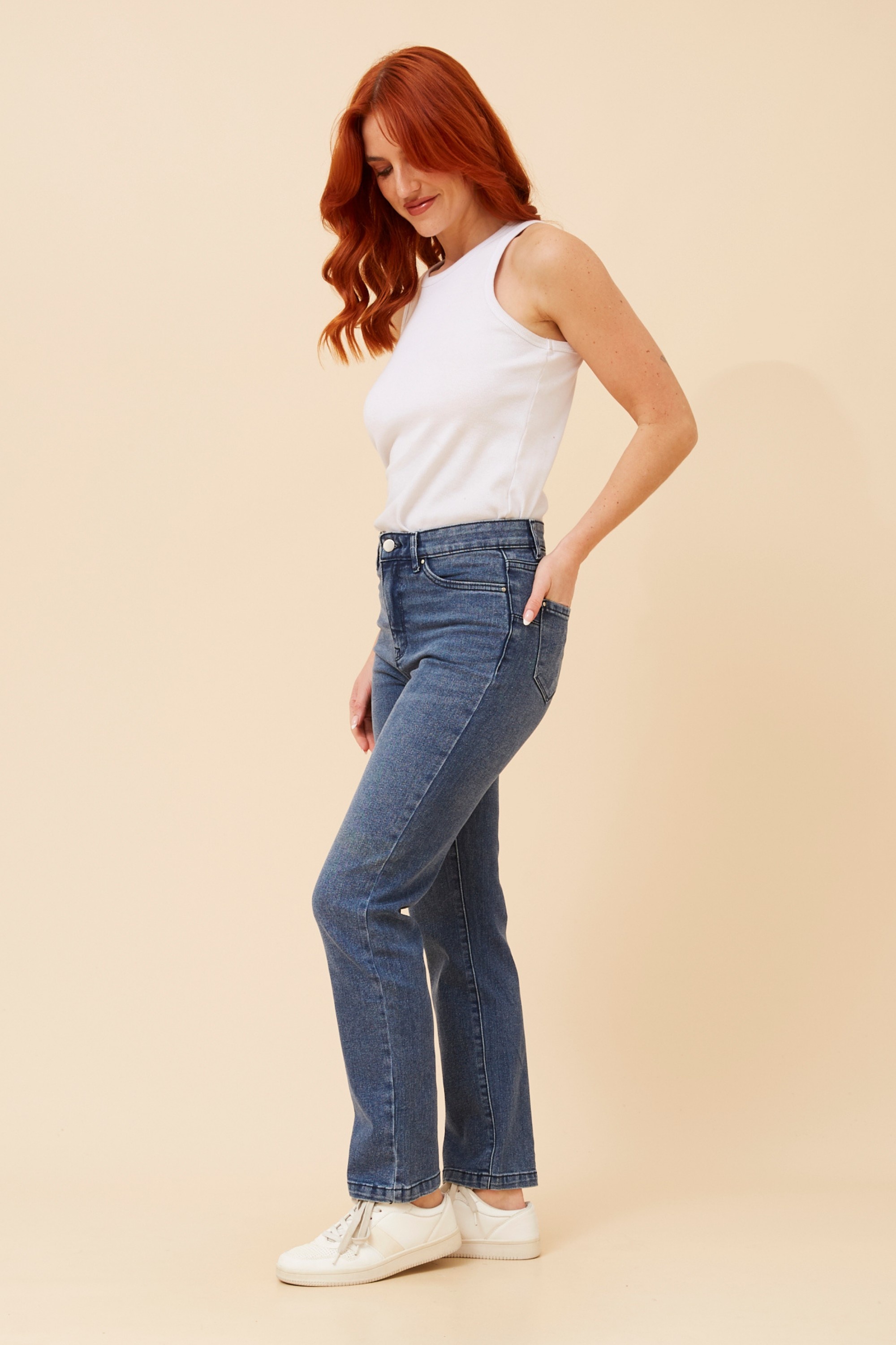 TONINA STRAIGHT LEG DENIM PANTS