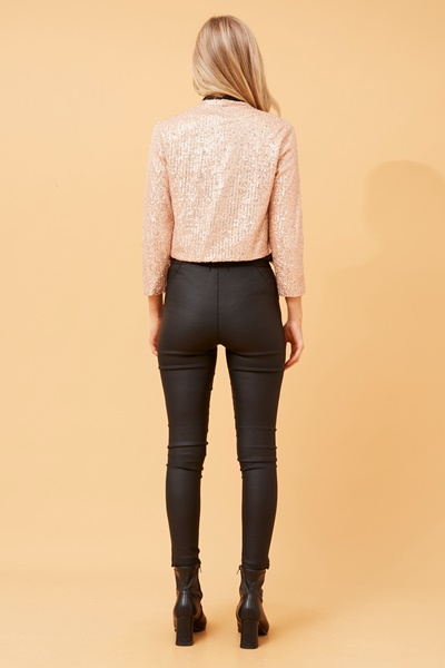 TWINKLE SEQUIN CROP JACKET