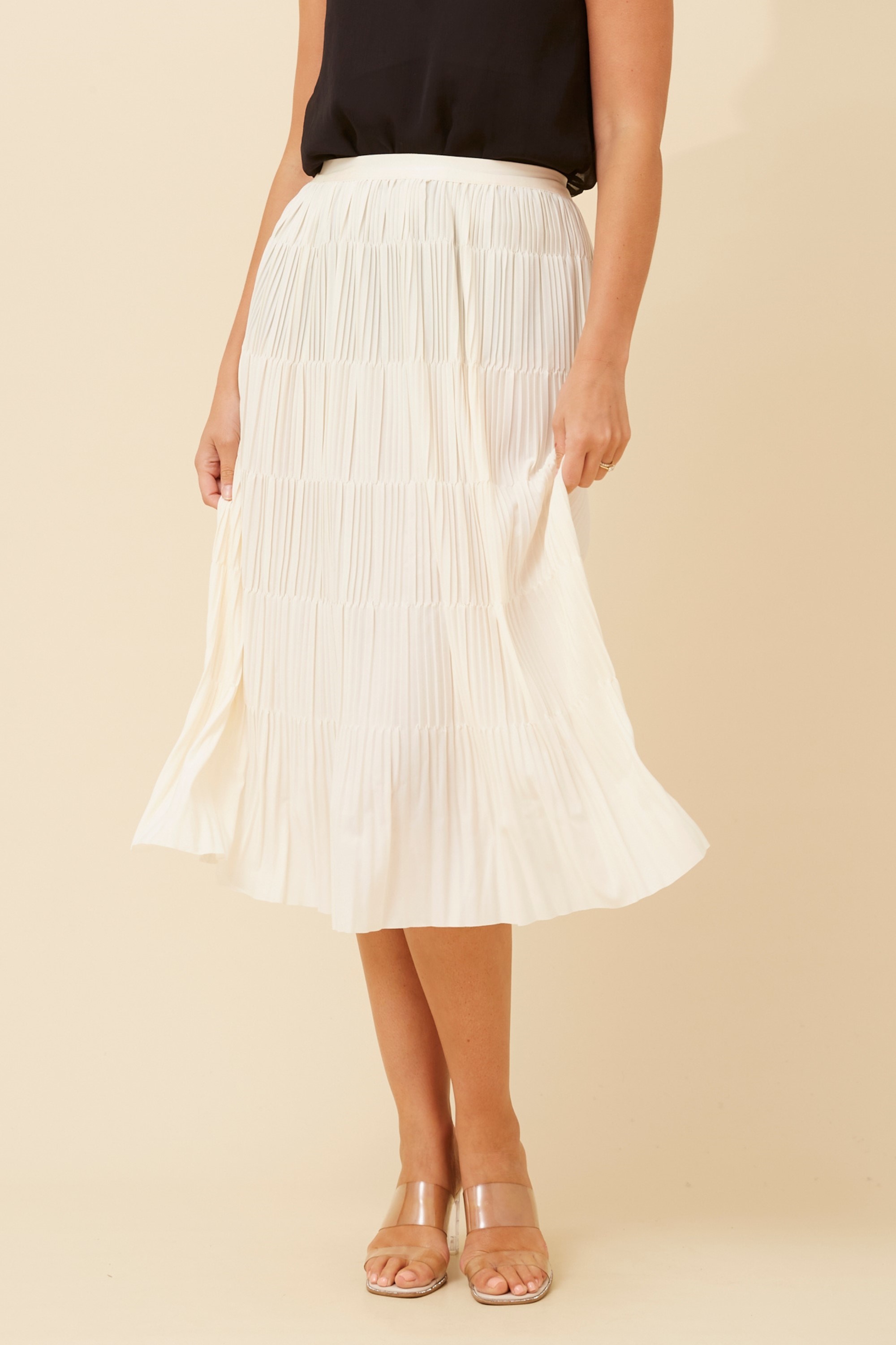 ULMA PLEATED MIDI SKIRT