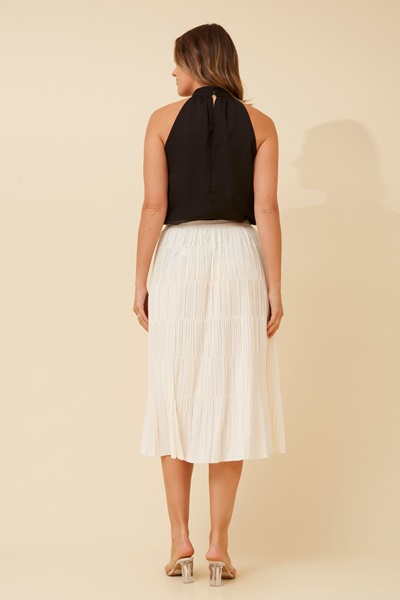 ULMA PLEATED MIDI SKIRT