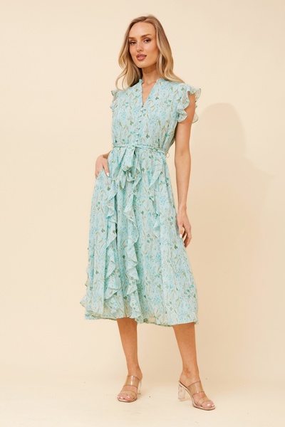 ULVA FLORAL MIDI DRESS