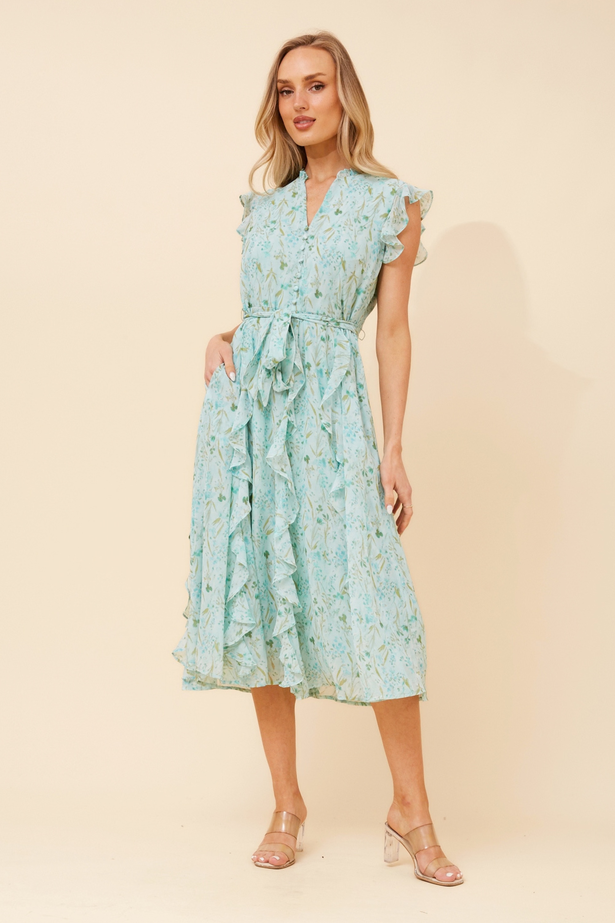 ULVA FLORAL MIDI DRESS