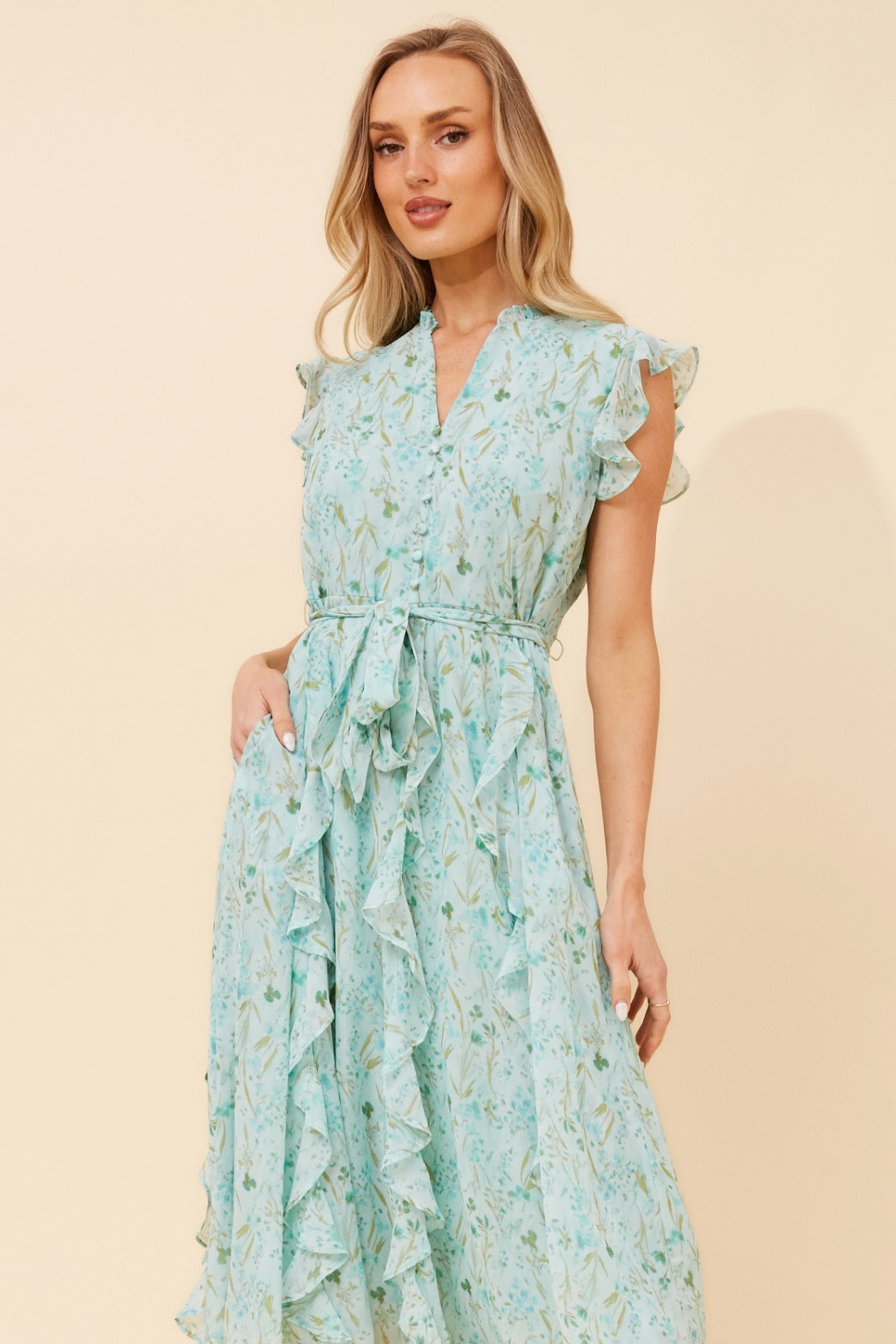 ULVA FLORAL MIDI DRESS