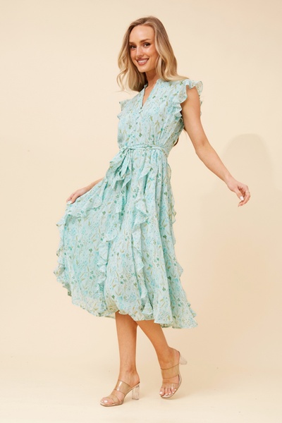 ULVA FLORAL MIDI DRESS