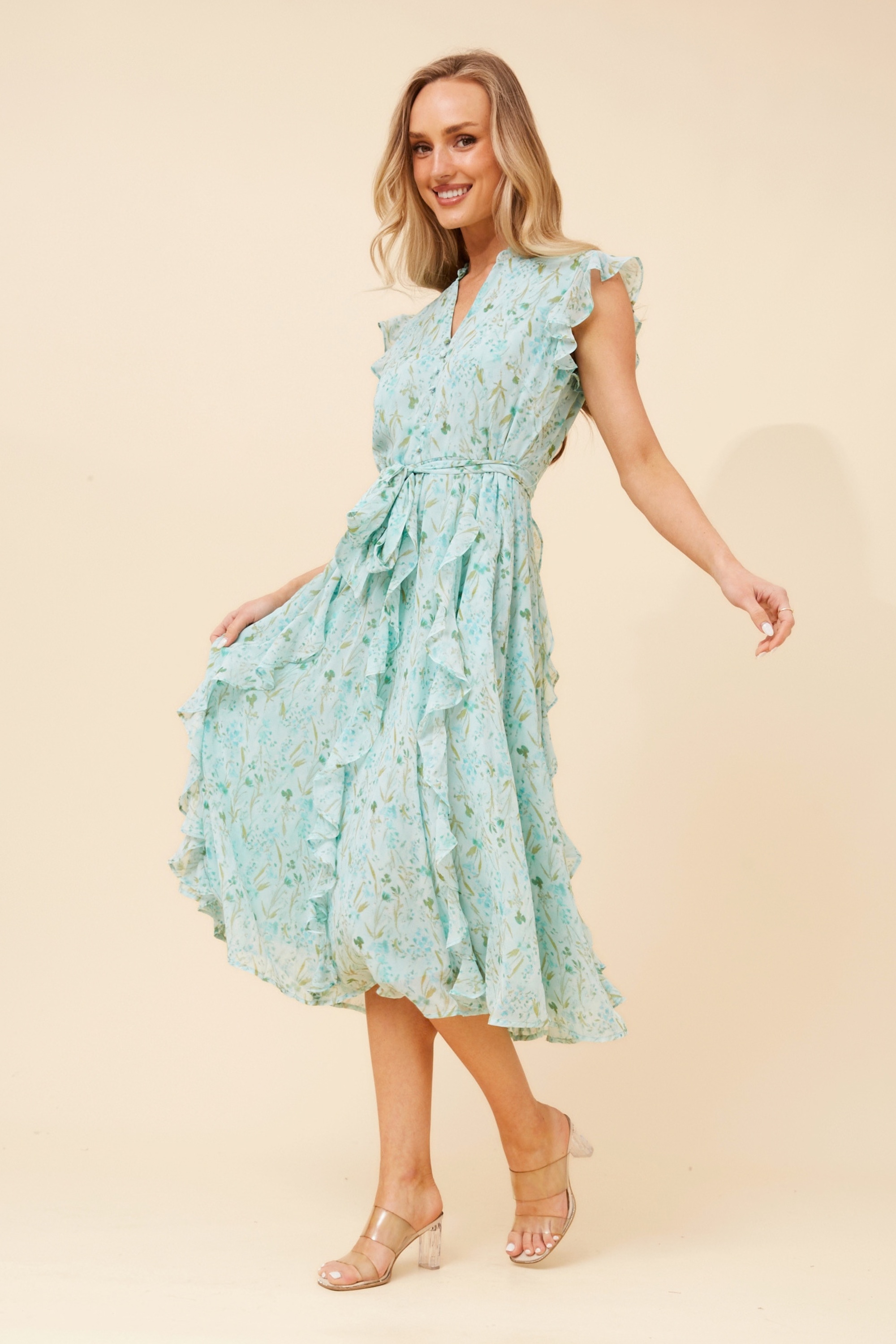 ULVA FLORAL MIDI DRESS