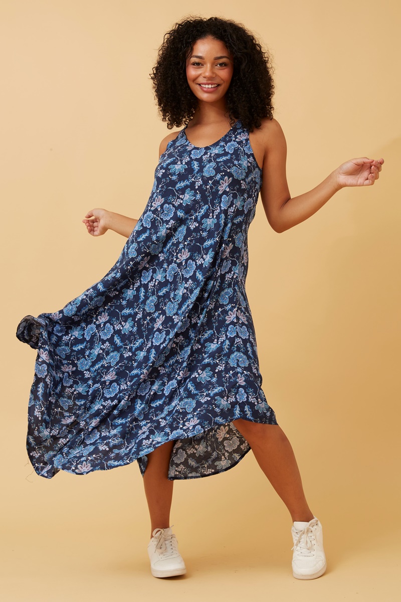 Umbrella floral midi dress & Buy Online & Femme Connection