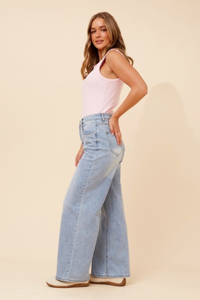 URENA WIDE-LEG DENIM PANTS