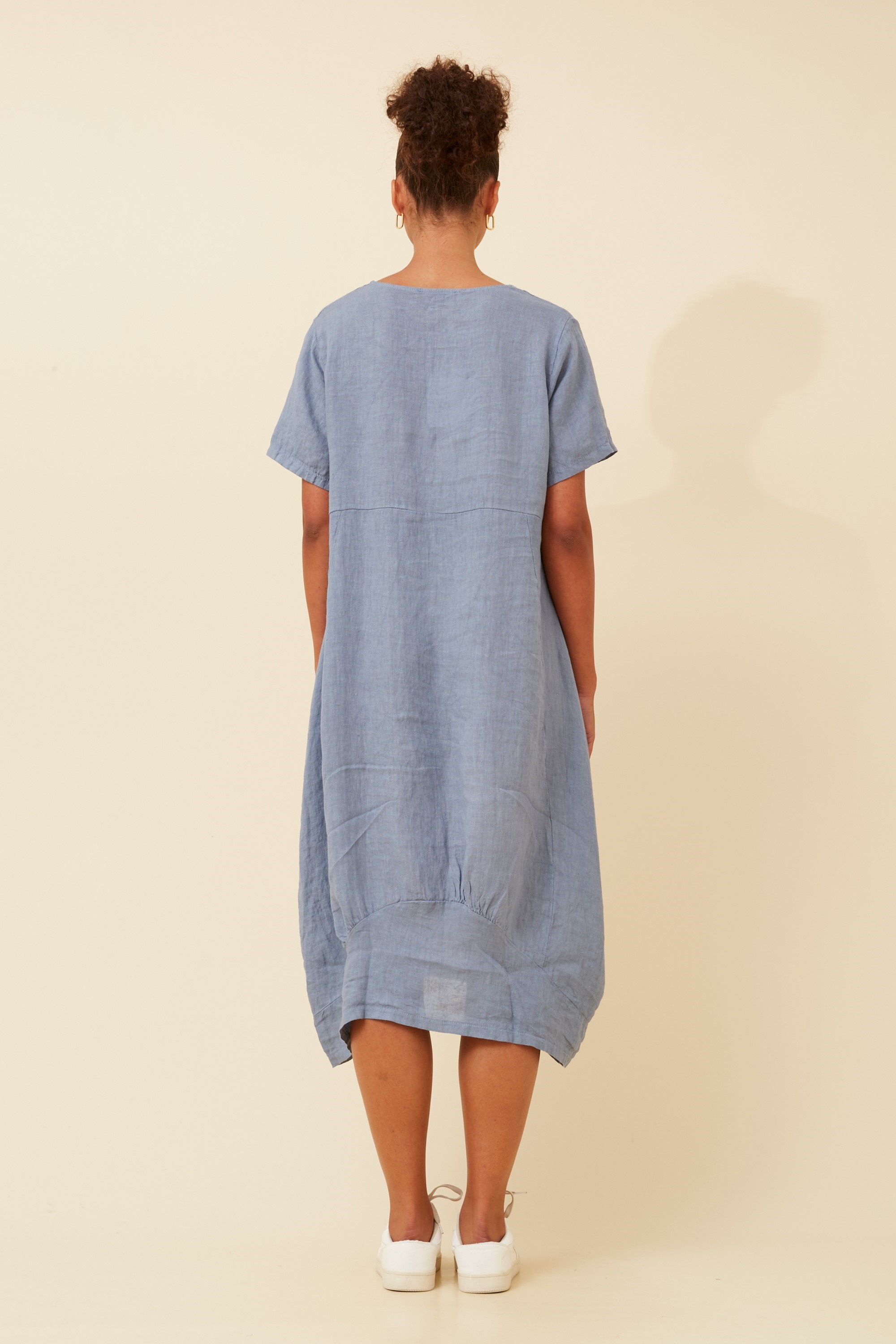 VAL LINEN MIDI DRESS