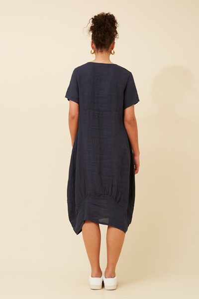 VAL LINEN MIDI DRESS