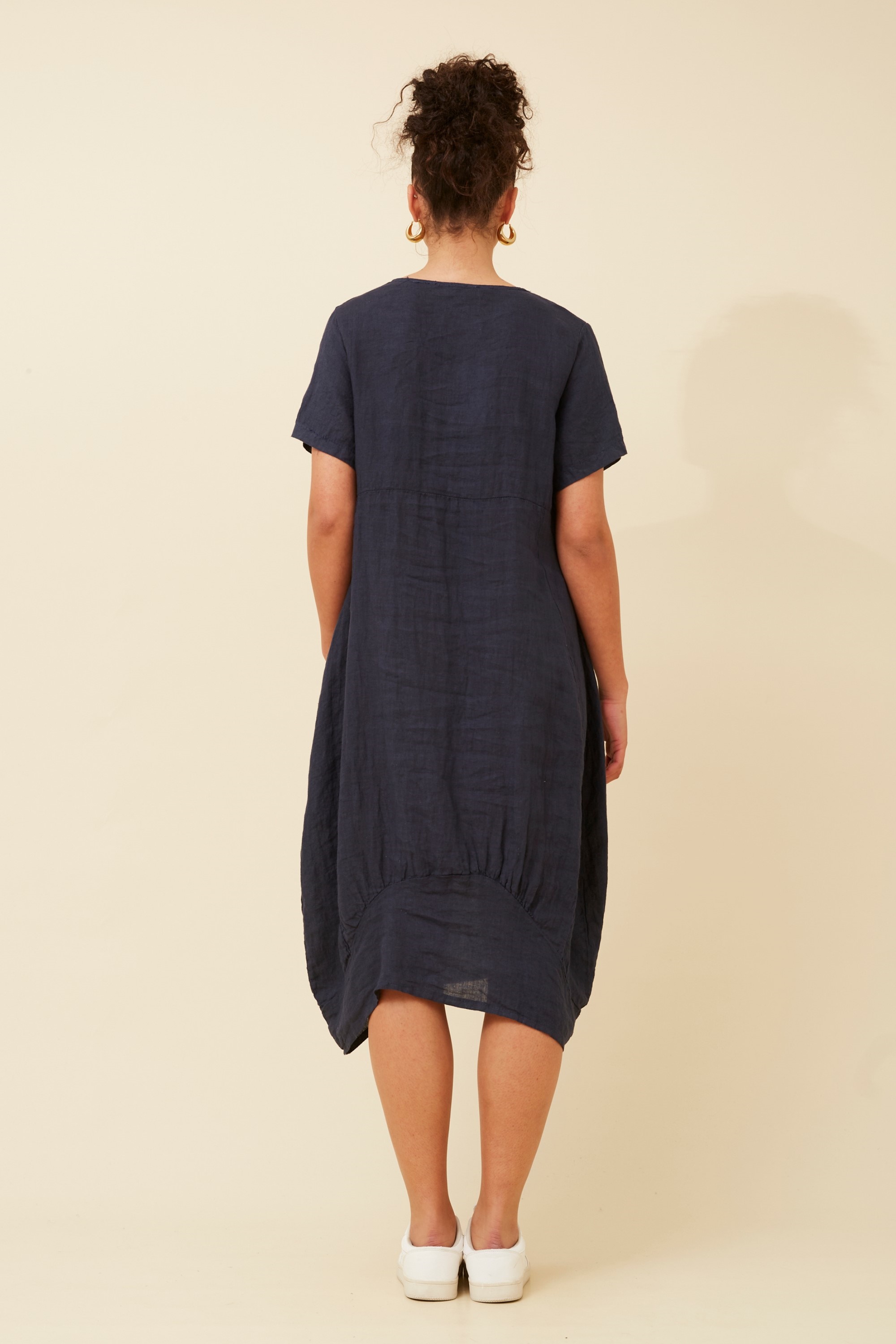 VAL LINEN MIDI DRESS