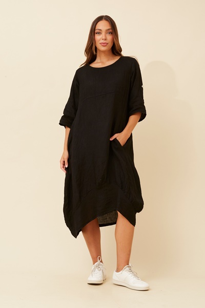 VALLA LINEN DRESS