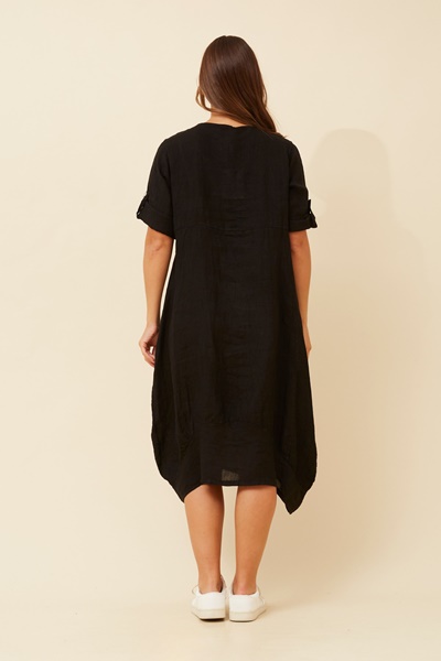 VALLA LINEN DRESS