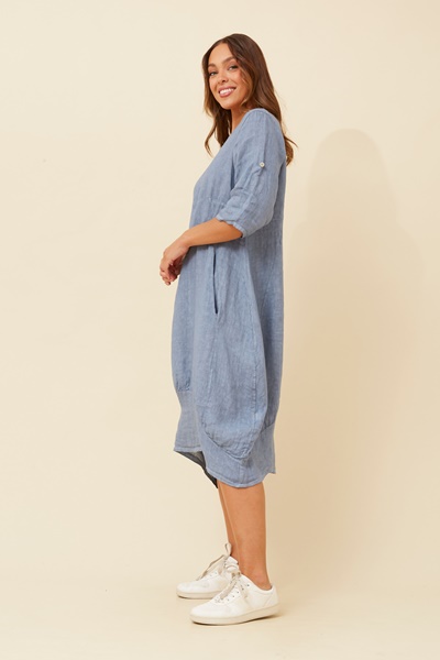 VALLA LINEN DRESS