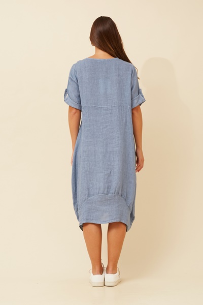 VALLA LINEN DRESS