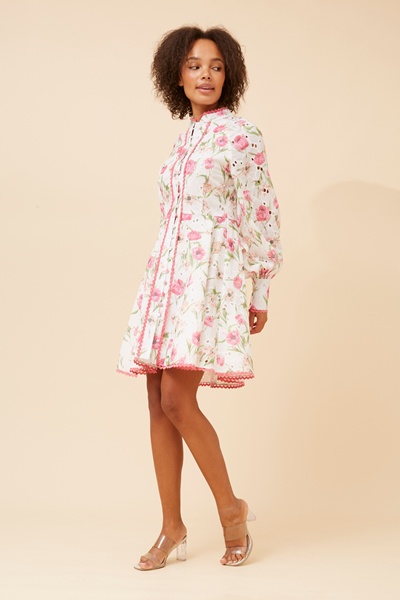 VANIKA RIC RAC FLORAL DRESS