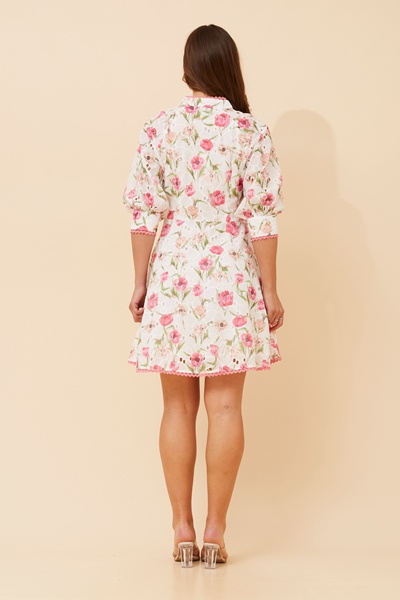 VANIKA RIC RAC FLORAL DRESS