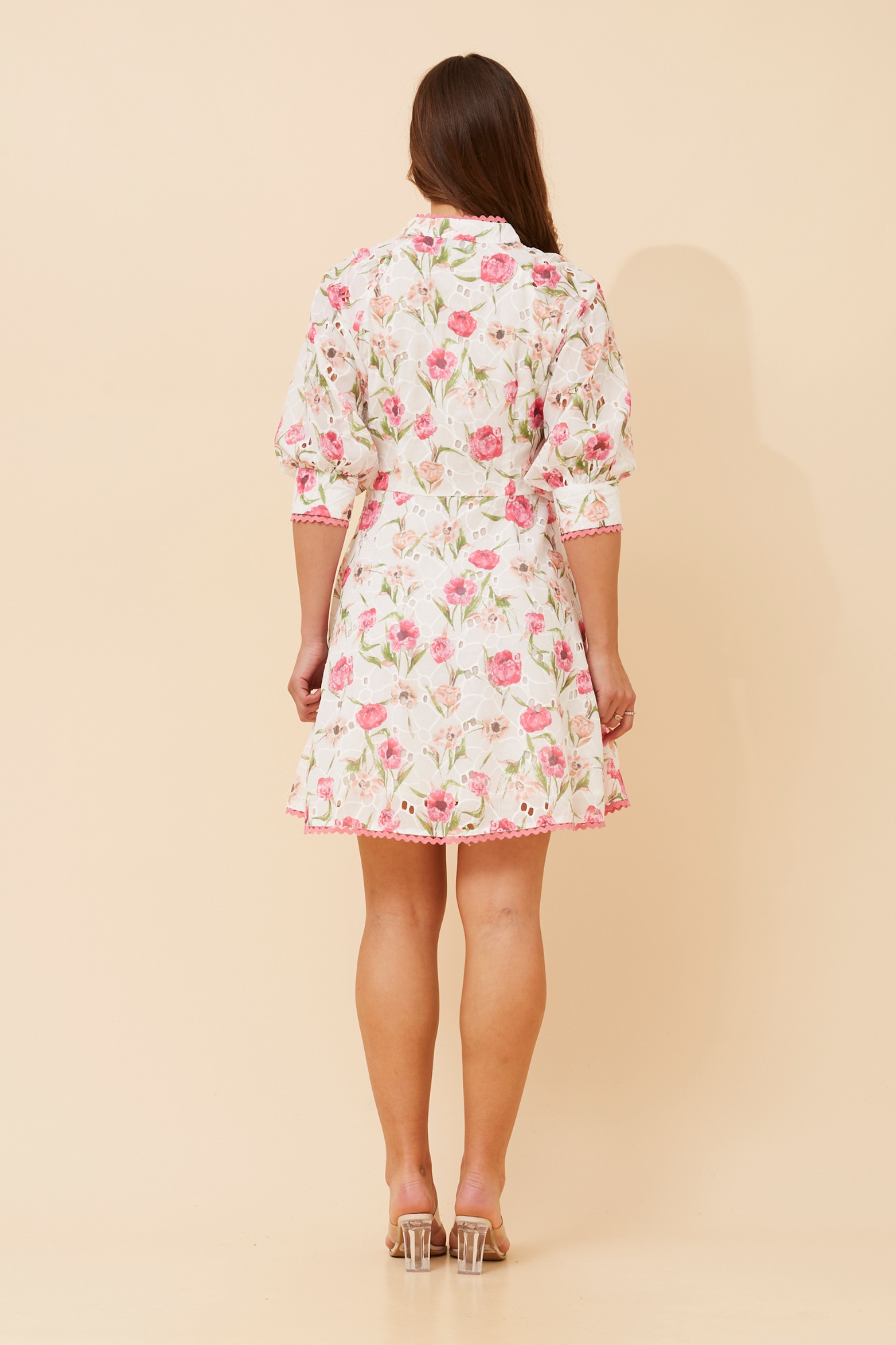 VANIKA RIC RAC FLORAL DRESS