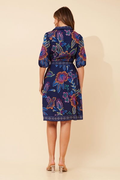 VARGO FLORAL SHIRT DRESS