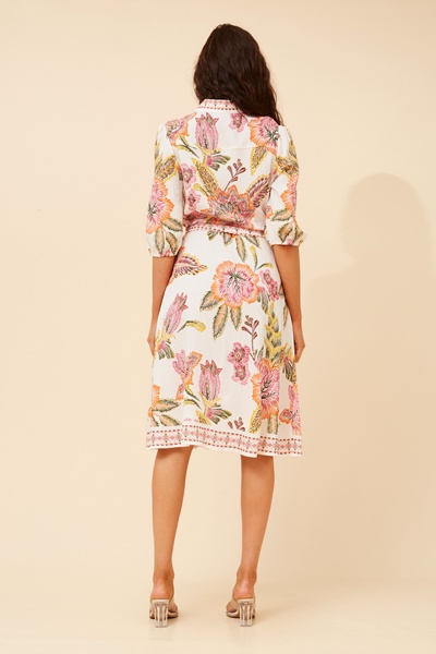 VARGO FLORAL SHIRT DRESS