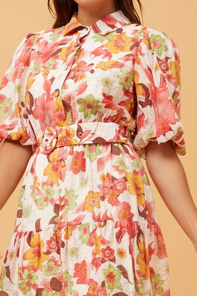 VELDA FLORAL SHORT DRESS