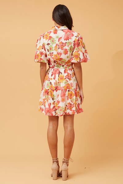 VELDA FLORAL SHORT DRESS