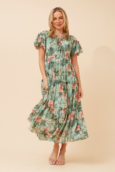 VELDIS FLORAL MAXI DRESS