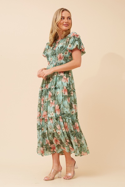 VELDIS FLORAL MAXI DRESS