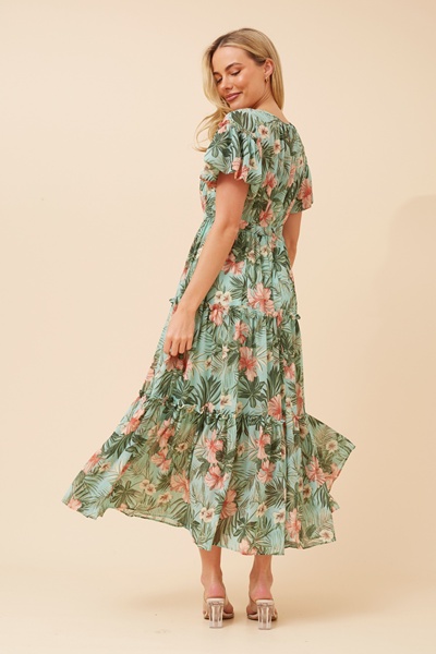 VELDIS FLORAL MAXI DRESS