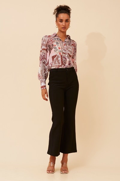 VELLE ABSTRACT PRINT SHIRT