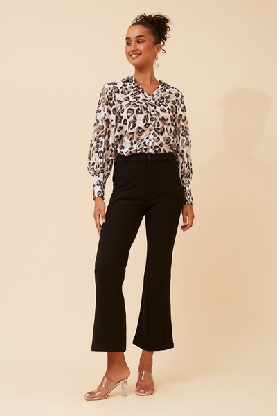 VELLE ANIMAL PRINT SHIRT