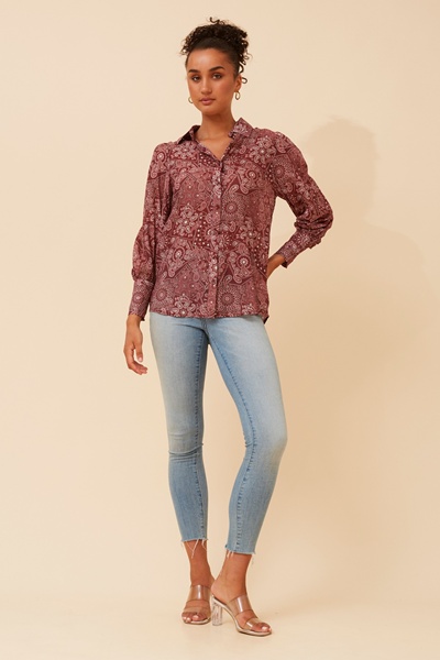 VELLE BANDANA PRINT SHIRT