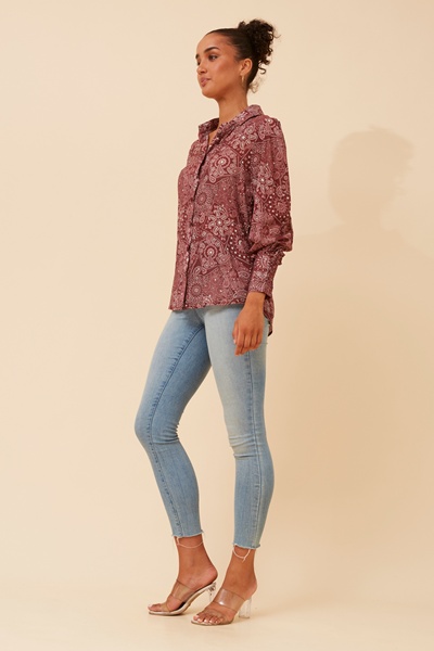 VELLE BANDANA PRINT SHIRT
