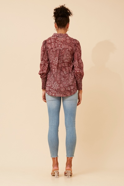 VELLE BANDANA PRINT SHIRT
