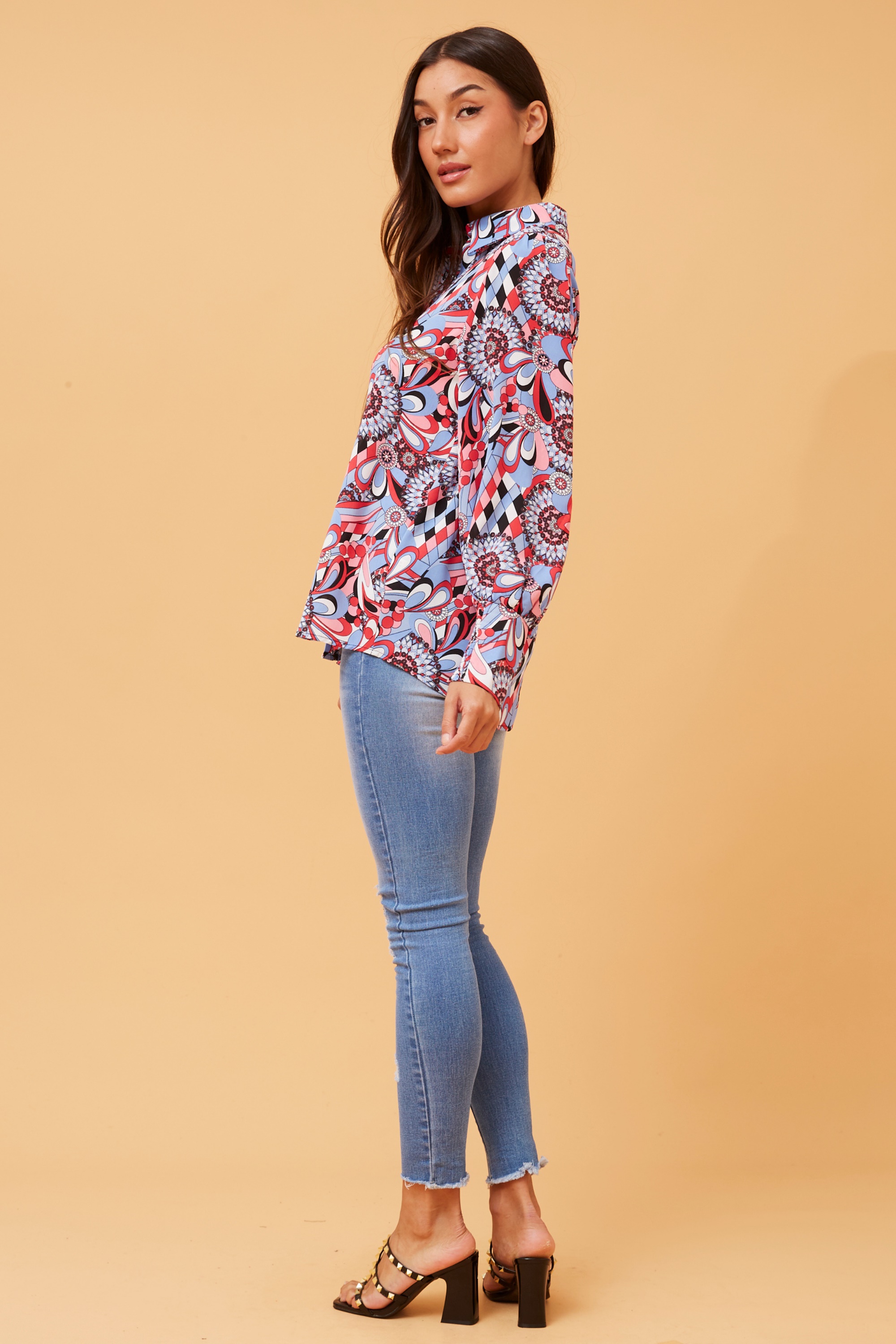 VELLE FLORAL BOHO SHIRT