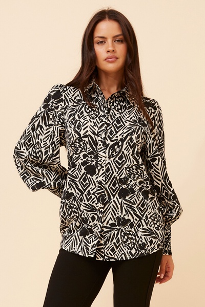 VELLE FLORAL PRINT SHIRT