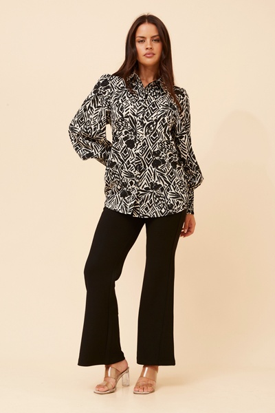 VELLE FLORAL PRINT SHIRT